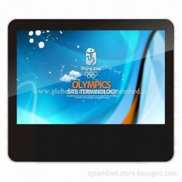 Portable digital signage with USB and CF card slot, optional digital signage software